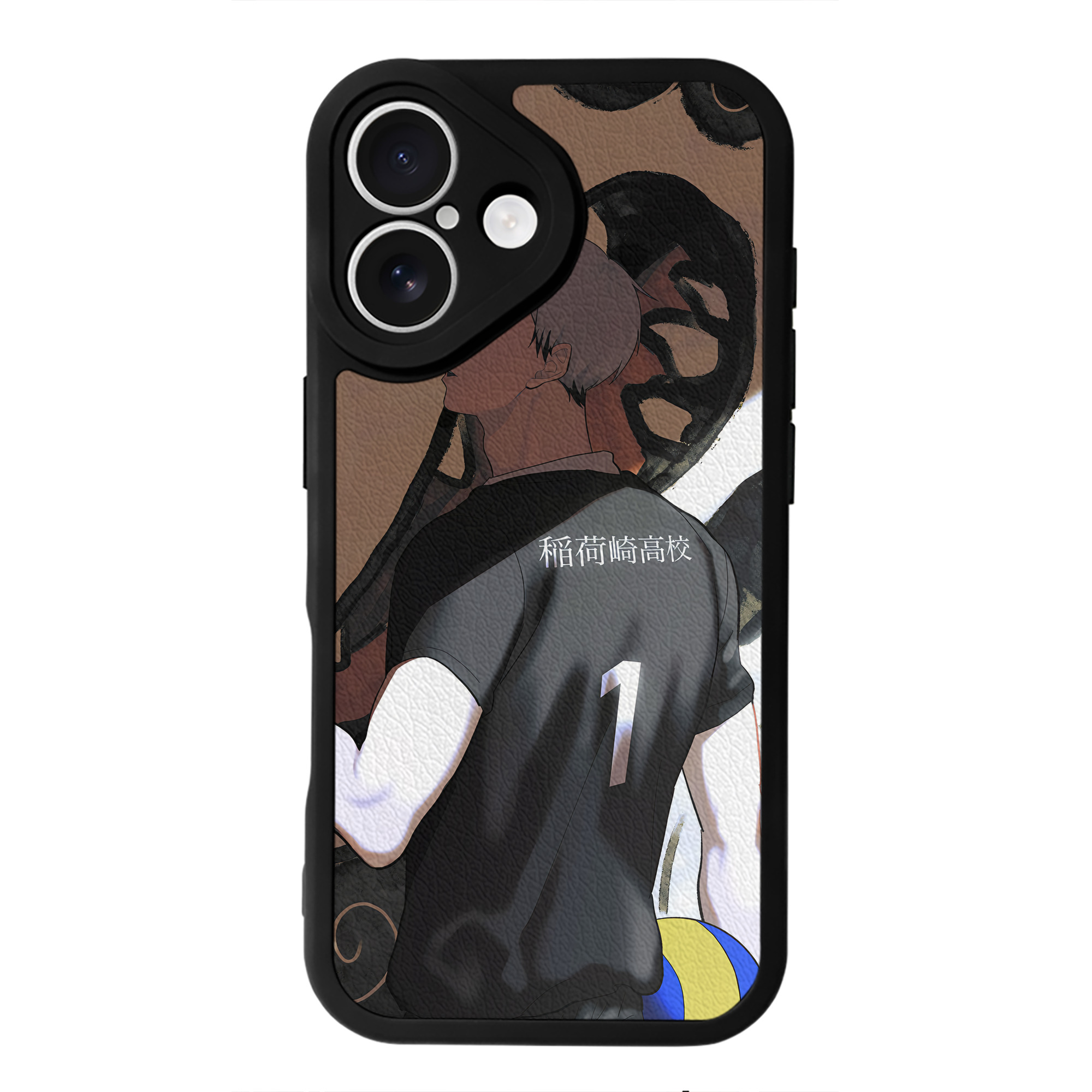 （画像用） ハイキュー!! Haikyu!! 【iPhone 16シリーズ対応】シリコンスマホケース（レザー調） 材質：シリコン
